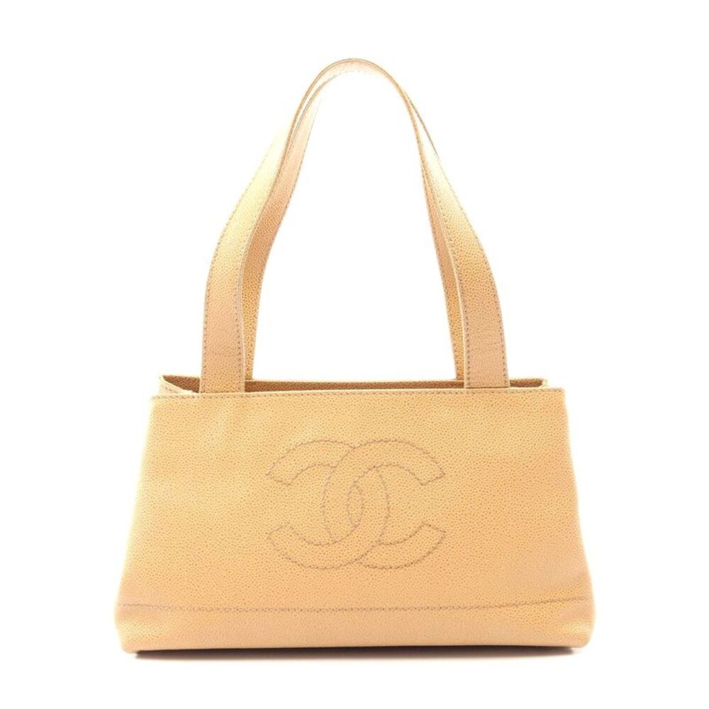 Chanel Caviar Skin Coco Mark Tote Bag